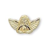 The Perfect 14K Yellow Gold Praying Angel Pin - 10X18MM
