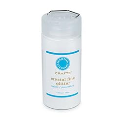 Martha Stewart Crafts Fine Glitter, Crystal, 4.58 Ounces