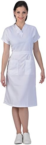 Avida Women's Classic Scrub Dress 2XL White