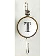 Monogram Large Ceramic Hook - T Monogram Large Ceramic Hook - T