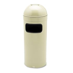Waste Receptacle, Ash 'N Trash, 12 Gal, 16 Diameter x 39-1 2H, Sand SAF9778SA by Safco