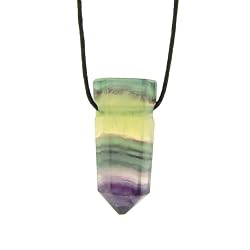 Fluorite Point Pendant - 15 x 33.5mm