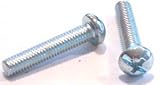 10-32 X 1 Machine Screws / Combo / Round Head / Steel / Zinc / 2,000 Pc. Carton