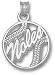 Florida State Seminoles Solid Sterling Silver ''NOLES'' Pierced Baseball Pendant