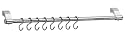 Kuchenprofi Stainless Steel Chrome Plated 24-Inch Utensil Rack and Hooks