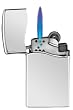 Zippo High Polish Chrome BLU2 Silver Lighter (4 1/4 x 2 1/4-Inch)