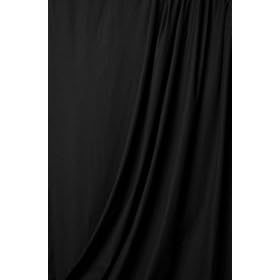 Muslin Photo Backdrop Background Solid Black - 10' wide 24' long - by alzodigital.com