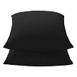 Set of 2 Cotton-Polyester Pillowcases - Ebony