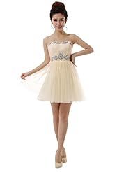 Polyester/Rayon/Tulle/Viscose Sweetheart Beaded Bridesmaid Dress 