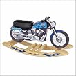 Harley Davidson Blue Softail Rocker