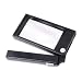 Square Lighted Magnifier with 2x Magnification and 6x Inset Lens