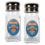 NBA New York Knicks Salt and Pepper Shaker Set with Crystal Coat