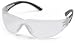 Cortez Black Temples Clear Lens Safety Glasses