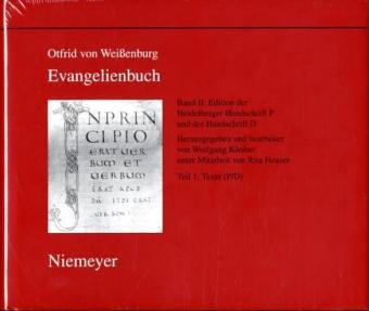 Edition nach der Heidelberger Handschrift P (Codex Pal. Lat. 52) und der Handschrift D (Codex Discissus: Bonn, Berlin/Kr