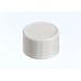 Qorpak CAP-00379 White Ribbed Polypropylene Cap with F422 HDPE Foam Liner, Ribbed Style, 38-439 Neck Finish (Case of 900)