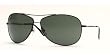 RAY BAN 3293 006/71 BLACK GRAY GREEN AVIATOR SUNGLASSES