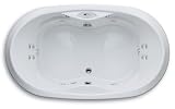 Jason Designer LC635 Oval 72 x 42 x 25 Combination Air-Whirlpool Hydrotherapy Bathtub Standard Edition - White