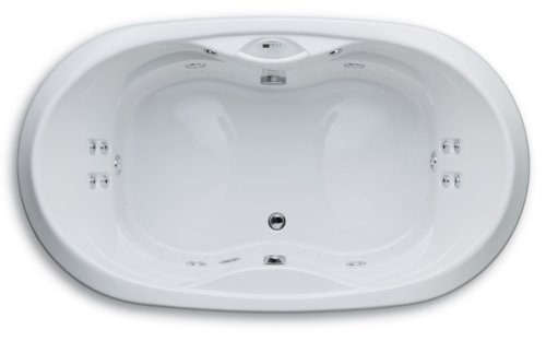 Buy Jason Designer LC635 Oval 72″ x 42″ x 25″ Combination Air-Whirlpool Hydrotherapy Bathtub Standard Edition – White
