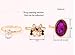 Epiestore(TM) Mysterious Purple Butterfly Retro Flash Diamond Gem Three-Piece Ring