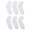 Merona&reg; Triple Roll Socks 6 Pk White One Size 9-11