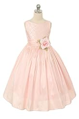 Girls Sleeveless Flower-Girl Dress 