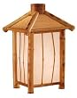 Asian Home D&eacute;cor - 18" Takeya Tropical Bamboo & Rice Paper Japanese Lantern Oriental Lamp