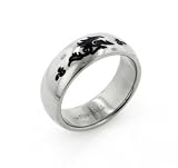 Mens Titanium Celtic Beast Artistic Tribal Dragon Band Ring (Size 7,8,9,10,11,12,13,14,15)