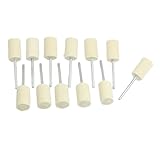 uxcell フェルト ボブ バフ 研磨工具 3mm スチール シャンク 11.5mm 円筒
