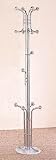 Chrome Finish Coat Hat Rack Stand w/Marble Base