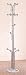 Chrome Finish Coat Hat Rack Stand w/Marble Base