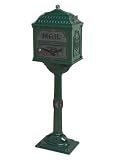 Classic Mailbox - Forest Green Verde Brass
