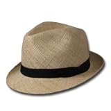 NEW FELLINI Panama Straw Hat Snap Brim Mens Dress-Casual