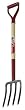 Ames True Temper 1890100 Classic 4-Tine Spading Fork with D-Grip Wood Handle