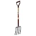 Ames True Temper 1890100 Classic 4-Tine Spading Fork with D-Grip Wood Handle
