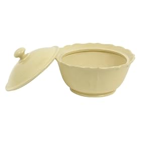 CorningWare Traditions 2-Quart Covered Round Casserole, Distressed Yellow by CorningWare