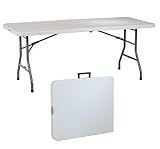Outdoor Living : 6' Resin Center Fold Multi Purpose Table By Office Star