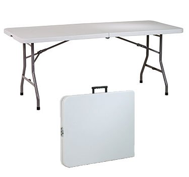 6' Resin Center Fold Multi Purpose Table By Office Star Furniture 