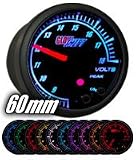 GlowShift GS-ET60_05 60mm Elite 10 Color Volt Gauge