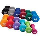 Body Sport Vinyl Dumbbell 86 Pc Kit with Rack Includes 14 1-lb., 12 2-lb., 18 3-lb., 16... by