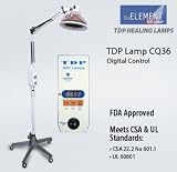 Pain-free with Infrared Mineral Technology(2 - 25 microns, Near, Mid and Far range), and more : Teding Dianci Pu (specific electromagnetic spectrum, TDP) mineral heat lamp, the digital version (with 6.6 head diameter), is the miracle companion for everyone suffering chronic and/or arthritic pain. For people who lack mineral and vitamins, CQ-36 can disperse 43 trace elements such as Zinc, Molybdenum, etc., in their most absorbable ionic form on to their skin. It is the most effective pain relief, anti-aging, and light therapy available for those suffering with pain, depression, fatigue, and premature aging without side effects of drugs and surgery.
