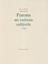 Poems on Various Subjects 1787 (Revolution and Romantism, 1789-1834)