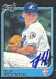 T.J. Tucker, Montreal Expos, 1997 Bowman 1st Card Autographed Card