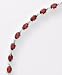 Sterling Silver Garnet & Diamond Bracelet