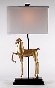 Barbara Cosgrove Golden Horse Table Lamp