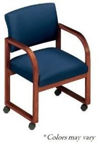 1157520 Chair Contour Wineberry/MdOak Ren9208 Ea Lesro Industries -R1101G3