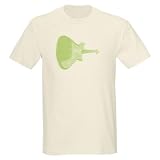 Kurt Uccello's Green Guitar Music Light T-Shirt by CafePress