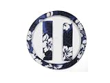 A Set of 3 Piece Hawaiian Hibiscus Floral Steering Wheel Cover Gift Set - Blue