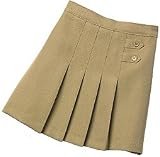 School Uniform Basic Khaki Pleated Skort