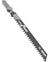 Bosch 111C 4-Inch 8-Tooth Jig Saw Blade, 5-Pack