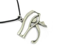 The Eye of Horus Pewter Pendant with Cord Necklace, The Egyptian Collection